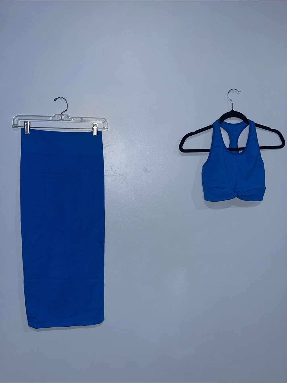 Blue Women's Pencil Skirt - Classic Solid Color
